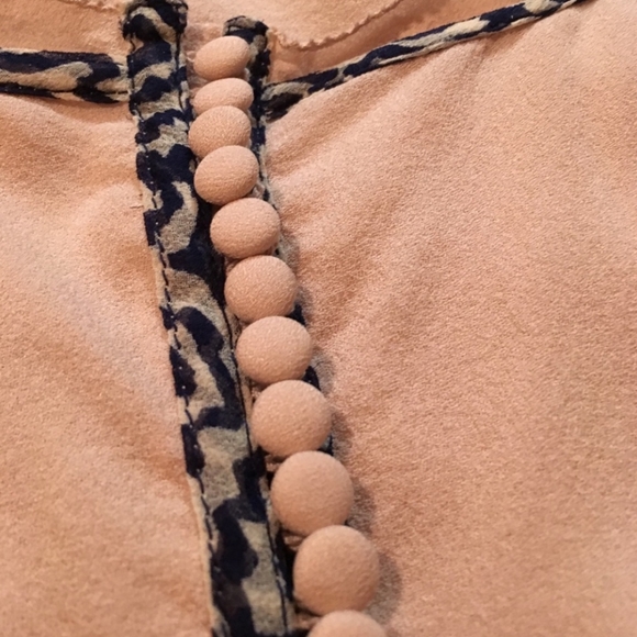 Elizabeth and James Boho Silk Pink Shirt - Picture 5 of 7